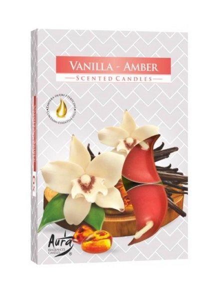 Свечи чайные ароматические (таблетки) Vanilla amber P15 -355 фото