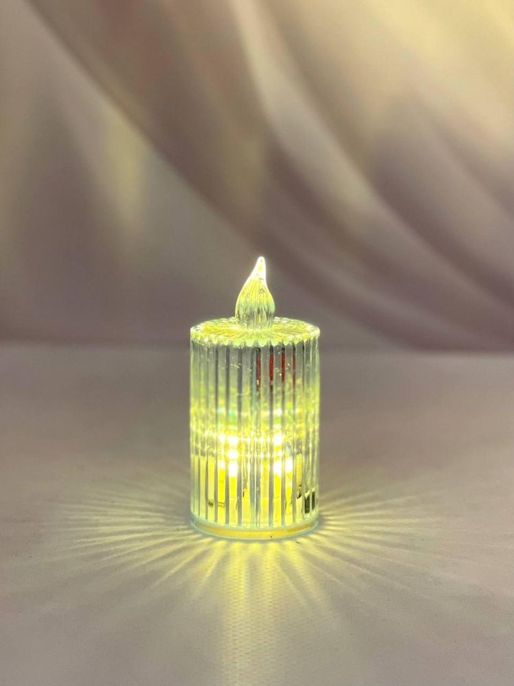 Свеча Led Рифленая 8 см. 30305 фото