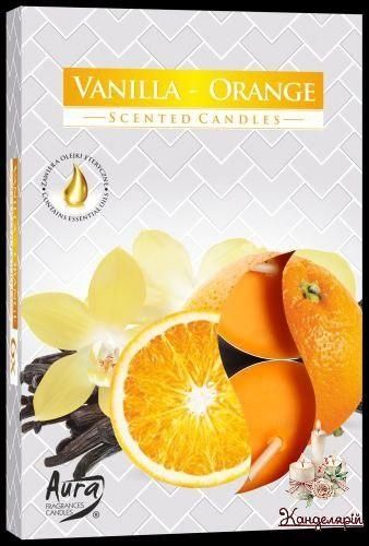 Свечи чайные ароматические (таблетки) Vanilla orange P15 -37 фото