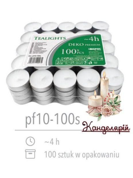 Свічка таблетка чайна PF10 100шт (4год) PF10 фото
