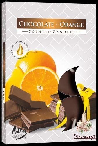 Свічка чайна ароматична (таблетка) Chocolate-Orange P15 -340 фото