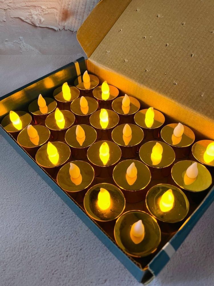 Свічка Led Чайна Золота Led чайна золота фото