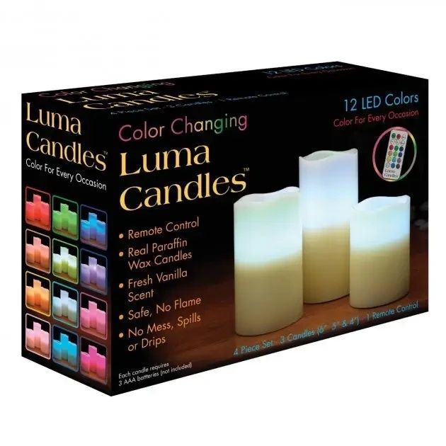 Led Luma Candles 3 свечи + пульт Luma Candles фото