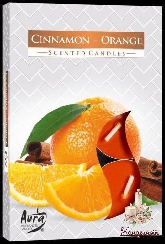 Свічка чайна ароматична (таблетка) Cinnamon-orange P15 -159 фото