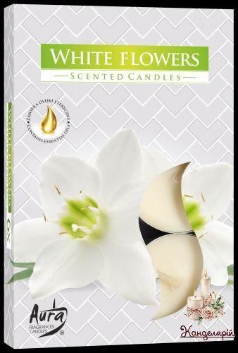 Свічка чайна ароматична (таблетка) White flowers P15 -179 фото